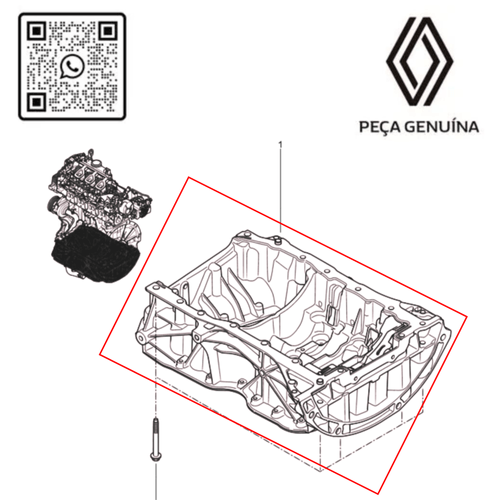 RN 70938R SUB CARTER ALUMINIO 2.3 16V M9T MASTER 2013EM DIANTE 110170938R -5-